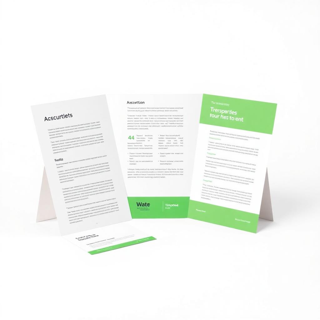 A4 Folded Leaflets — custom printed by Leeshdezynes